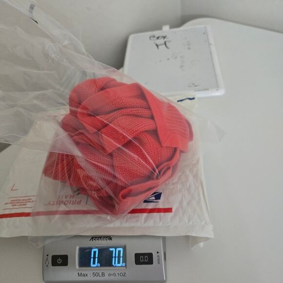 Talbots Red Open Knit Open Front Cardigan Pointelle Texture Office Classic L - Picture 10 of 11